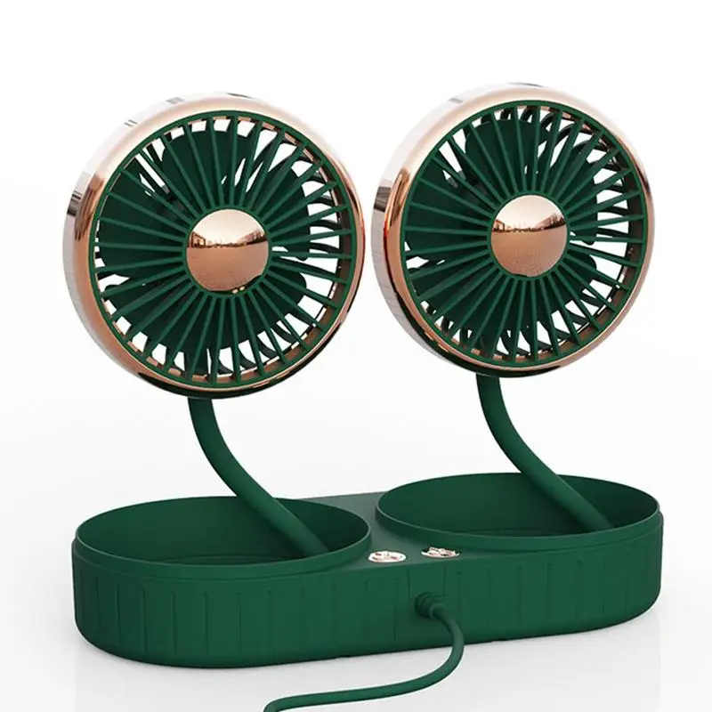 

Персонализированный USB-вентилятор с двойной головкой, вращающийся на 360 градусов, маленький портативный Электрический мини-вентилятор для ...