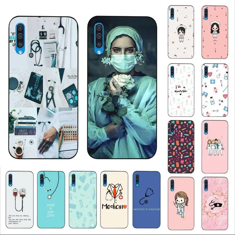 

Yinuoda Case Cartoon Medicine Doctor Nurse Phone Case for Samsung A51 01 50 71 21S 70 10 31 40 30 20E 11 A7 2018