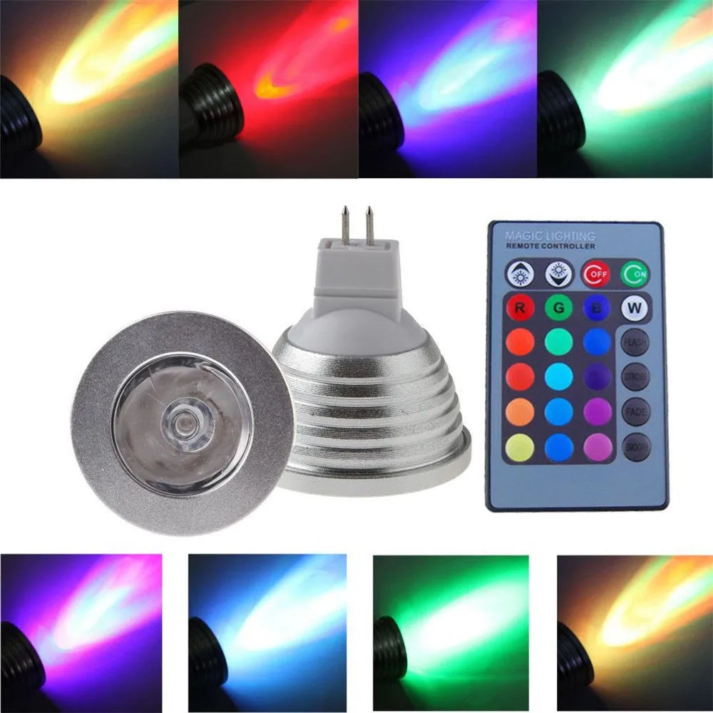 16 меняющихся цветов прожектор светодиодная лампа с беспроводным пультом