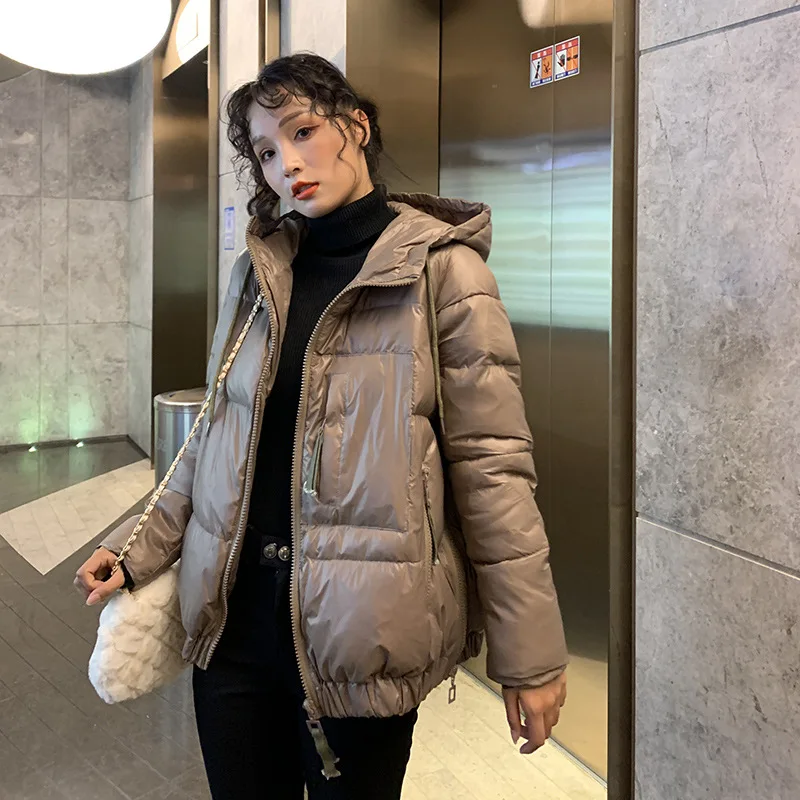 

New Down Jacket Women Short 2020 New Winter Korean Loose Bread Coat Student Cotton Jackets Female Thickened Padded Jacket Coat
