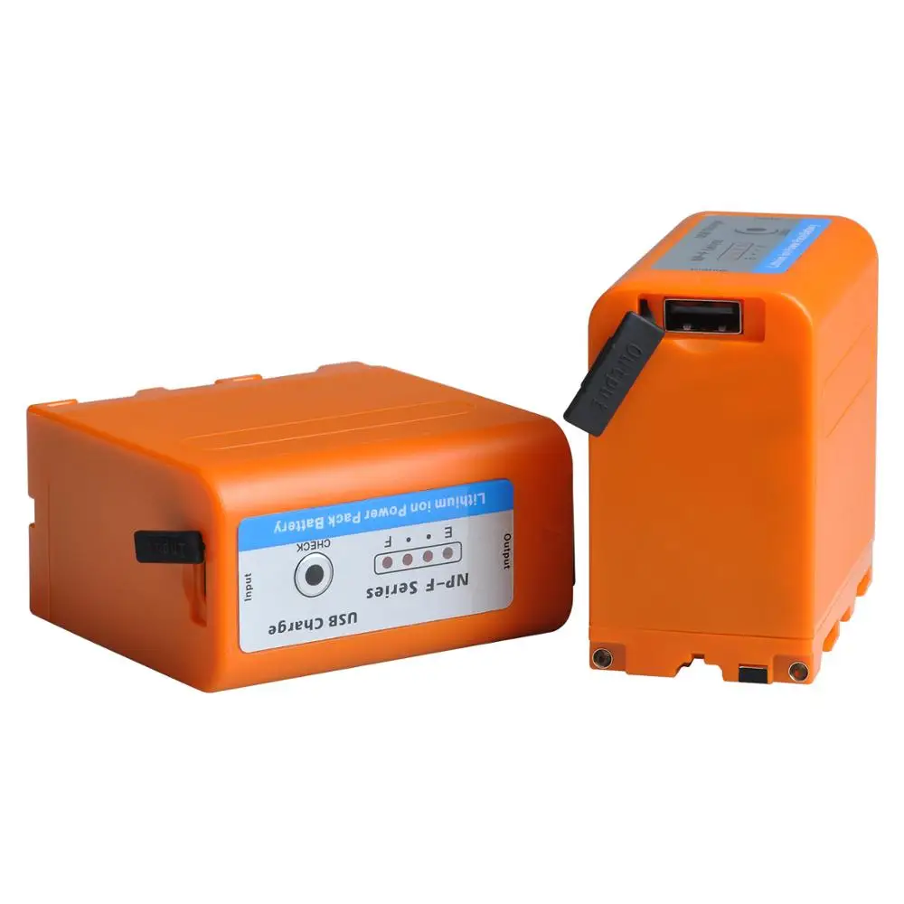 2 Battery Batmax 7800 мА/ч, NP-F960pro NP-F970pro F960 F970 Батарея с зарядным устройством USB Выход для sony PLM-100 CCD-TRV35 MVC-FD91 MC1500C L50 - Цвет: 2 Battery