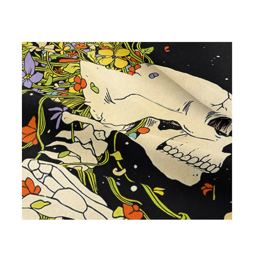 

Простой Большой Настенный Гобелен с принтом черепа в богемном стиле, настенный художественный гобелен с мандалой, украшения для дома