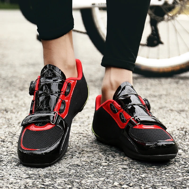 

New Road Comfortable And Breathable Cycling Shoes, Men's Outdoor Cycling Sports Shoes, Non-Locking Rubber-Soled Cycling Shoes