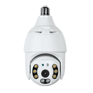 Security Cameras,3MP HD Tuya Outdoor Bulb Lamp Camera Motion Auto Tracking For Outdoor/Courtyard Night Vision Cameras
