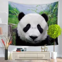China National Treasure Cute Panda tapestry wall blanket background cloth Children's room home bedroom decoration