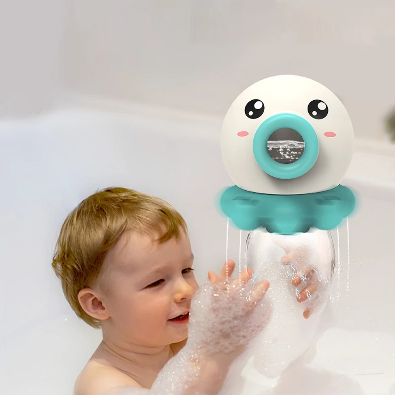

Вращающаяся игрушка-Осьминог с распылителем воды, мультяшная игрушка для детского душа, детская ванночка, более интересные игрушки для мал...
