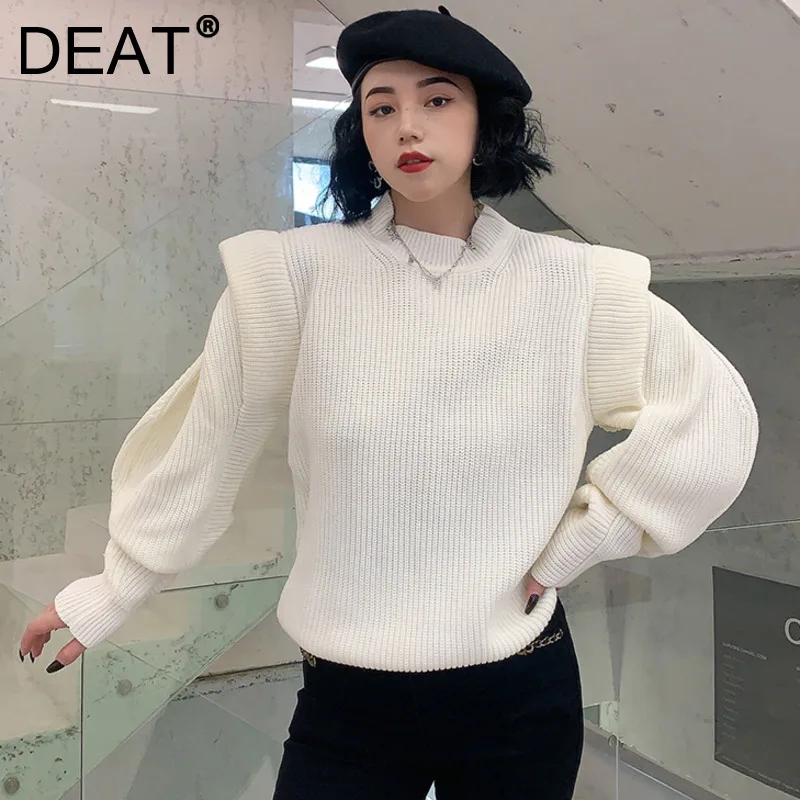 

Женский свитер с длинным рукавом и круглым вырезом в иностранном стиле