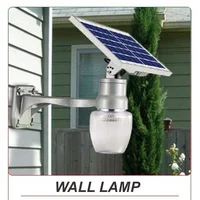 High quality LED Solar Light Outdoor Waterproof LED Solar Lamp Park Yard Garden Path Street Led Wall Lamp Remote Control lamp