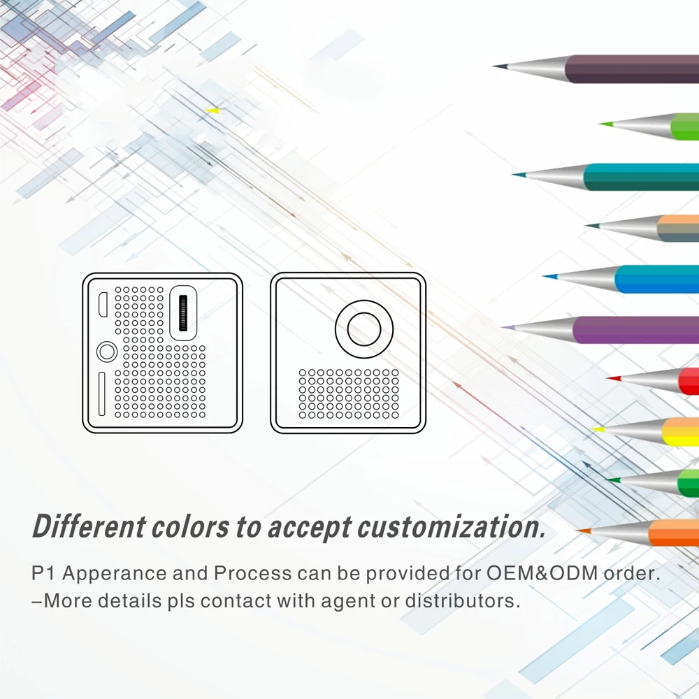 Карманный проектор P1 1080P проекторы для домашнего кино с аккумулятором мини