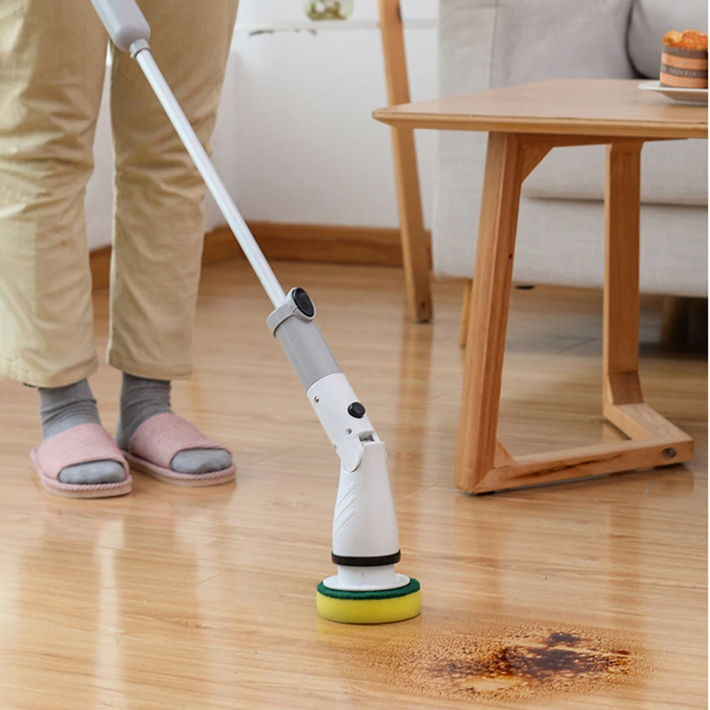 electric cleaning turbo scrub brush waterproof cleaner charging rotating scrubber cleaning brush bathroom cleaning tools set free global shipping