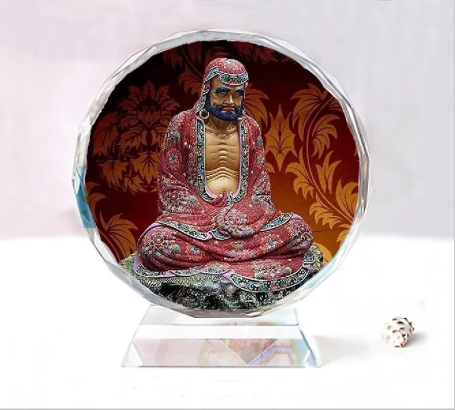 

Dharma Ancestor Style 3 Double sided crystal image model, home car worship ornaments, Birthday gift souvenir crafts