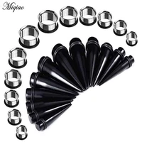 miqiao 36pcs crylic ear gauge taper tunnel plug expander 1 6 10mm stretching piercing kit sets 2020 body piercing jewelry