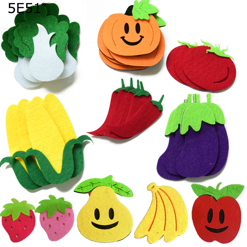 Образовательные фрукты овощи игрушки обучающие материалы для детей наклейки на