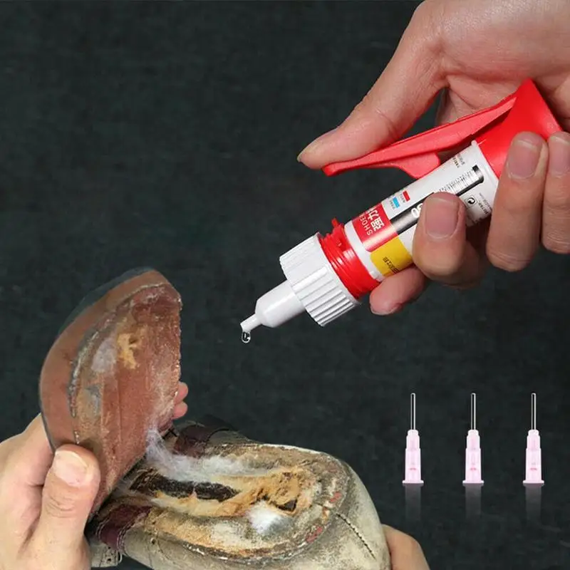 20 мл Многоцелевой быстро сохнут Trnsparent жидкий клей пистолет с 3 иглы для металла
