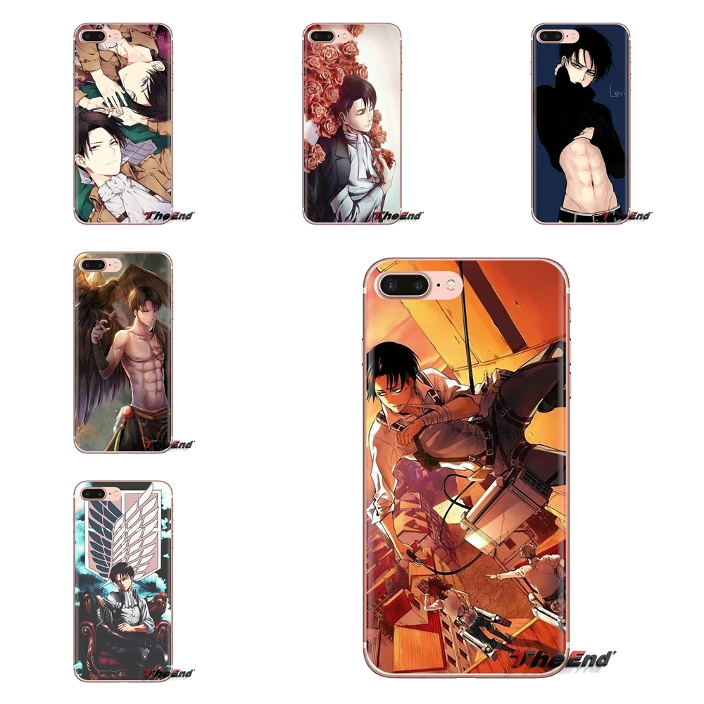 Силиконовый чехол для iPod Touch Apple iPhone 4 4S 5 5S SE 5C 6 6S 7 8 X XR XS Plus MAX телефона Levi Ackerman Attack on
