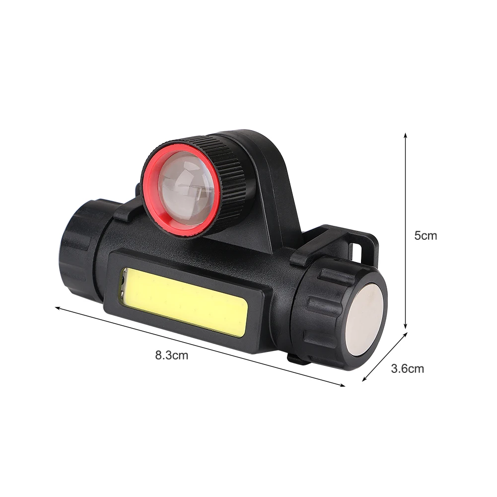 COB LED Headlight Headlamp Zoomable Focus Head Light Magnetic Work Flashlight USB Rechargeable 18650 Torch Night Fishing Light