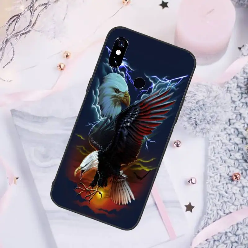 

Eagle Cool Phone Case For Xiaomi Redmi note 7 8 9 pro 8T 9S Mi Note 10 Lite pro