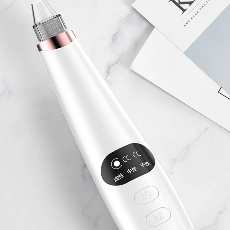 

Q1QD T Zone Blackhead Remover Face Deep Nose Cleaner Pores Acne Spine Removal, USB Rechargeable Blackhead Removal Tool