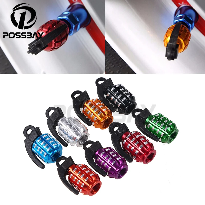 Цветные алюминиевые колпачки для автомобильных/мотоциклетных шин универсальные