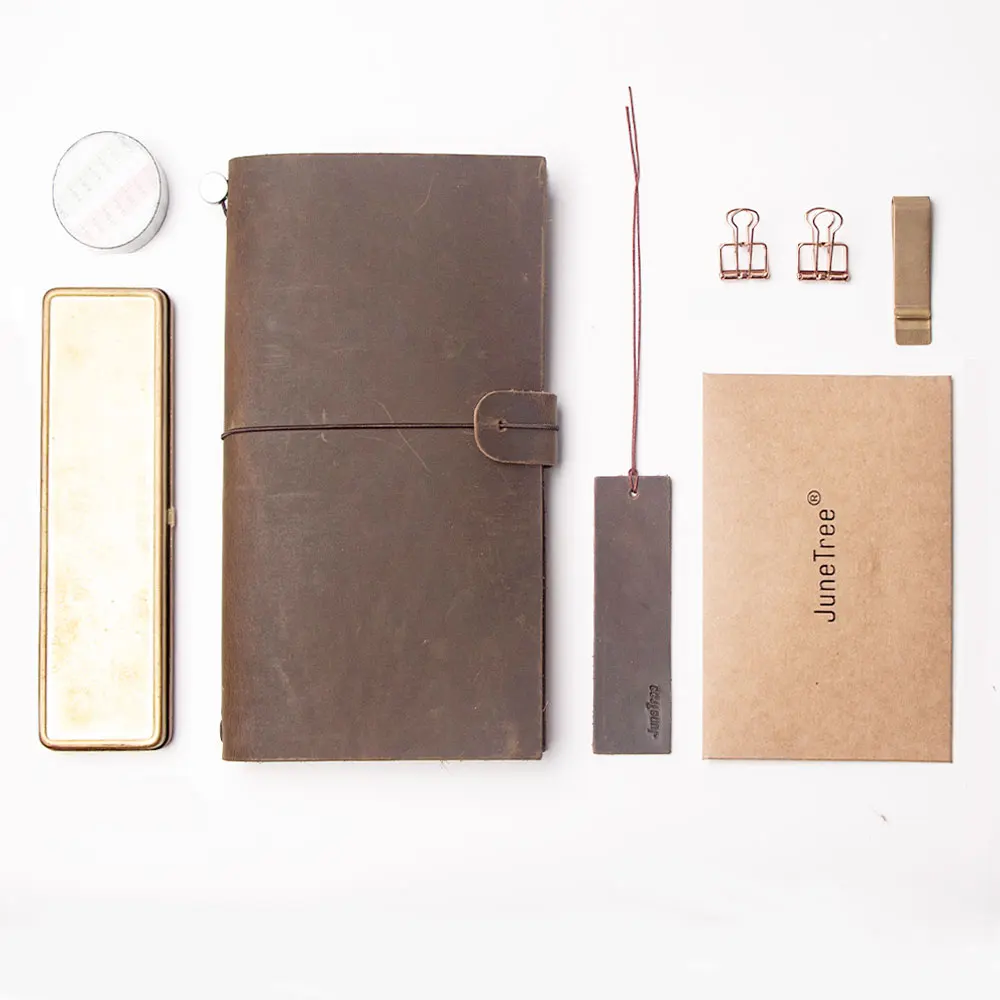 Дорожный блокнот из натуральной кожи для путешествий дневник tsmip канцелярские