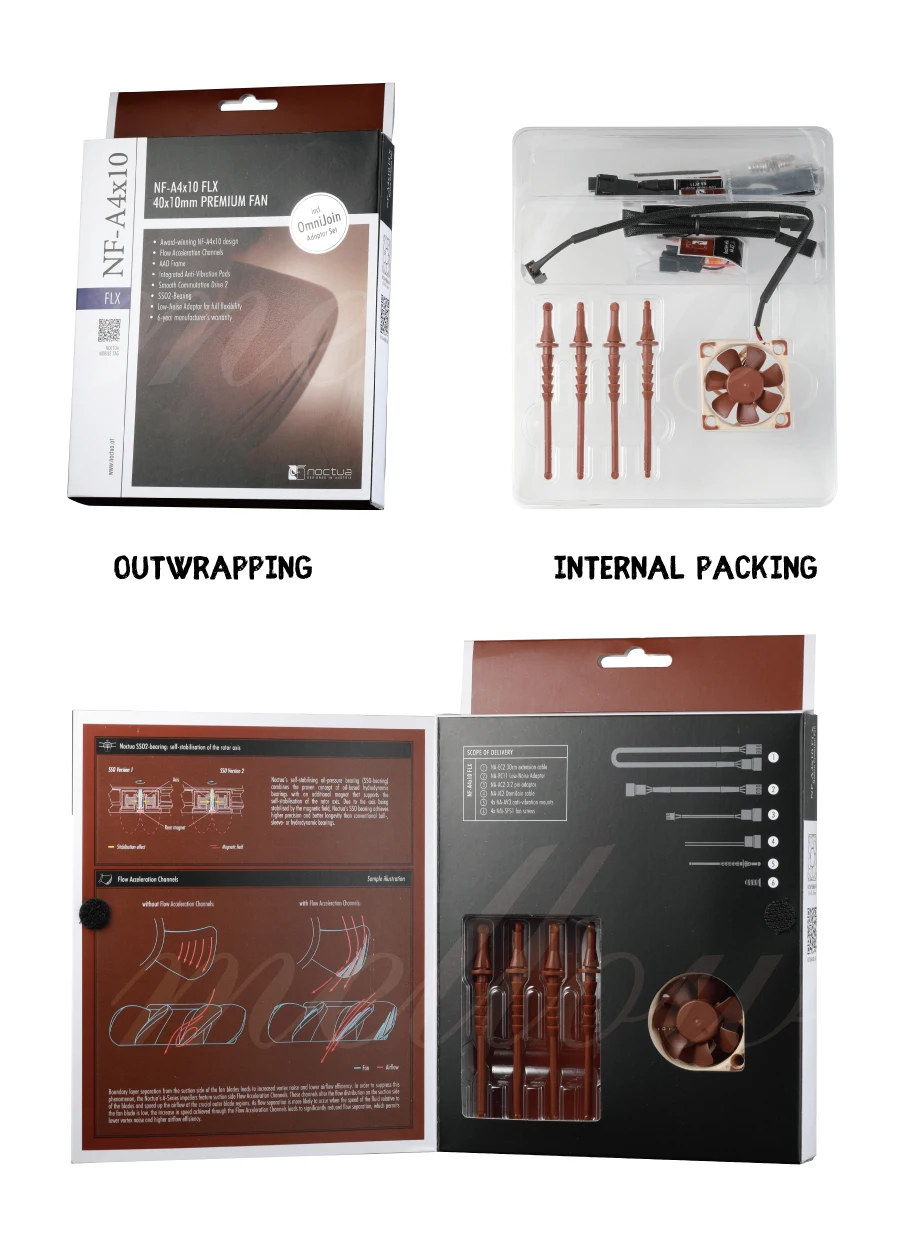 3D принтер вентилятор Noctua NF-A4x10 FLX 5 В/12 в премиум тихий вентилятор охлаждения 4010(40*40*10 мм) для ENDER 3 радиатор охлаждения 3pin