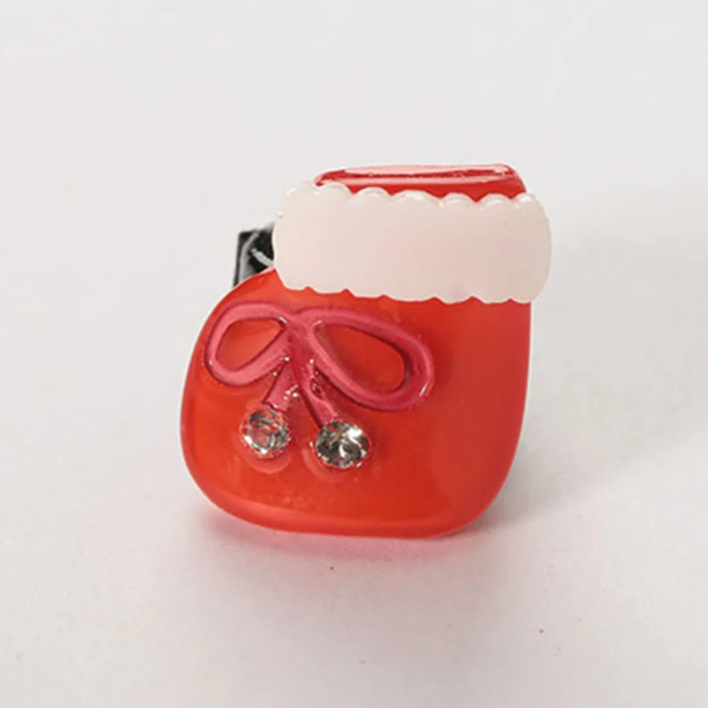 Новые милые рождественские заколки для волос девочек Рождественская елка