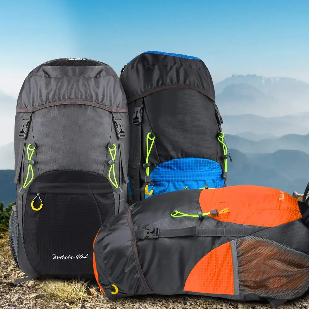 

40L Foldable Backpack Waterproof Climbing Daypack Ultralight Laptop Rucksack Lightweight Backpack for Outdoor Travel Hiking