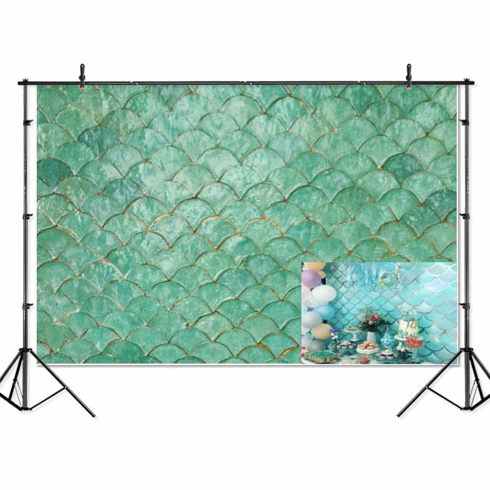 Тонкий Виниловый фон для студийной фотосъемки с изображением рыбьих чешуек