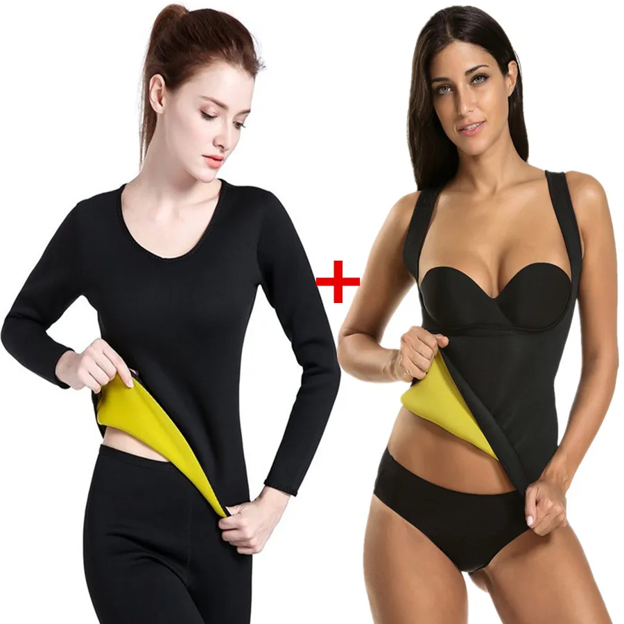 Женский утягивающий жилет с длинными рукавами утягивающая футболка для фитнеса