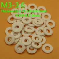 100pcs m3 m3 6 poly tetra fluoroethylene washer high temperature m3 ptfe washer gasket 0 20 30 40 50 60 81mm thickness