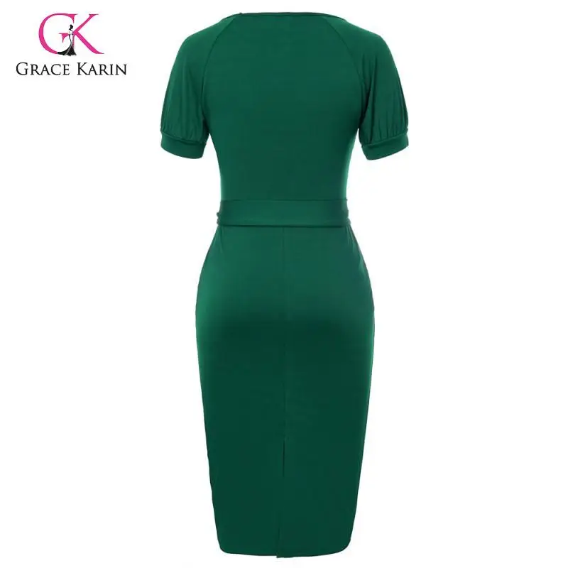 Женское Повседневное платье-карандаш Grace Karin офисное деловое платье с коротким