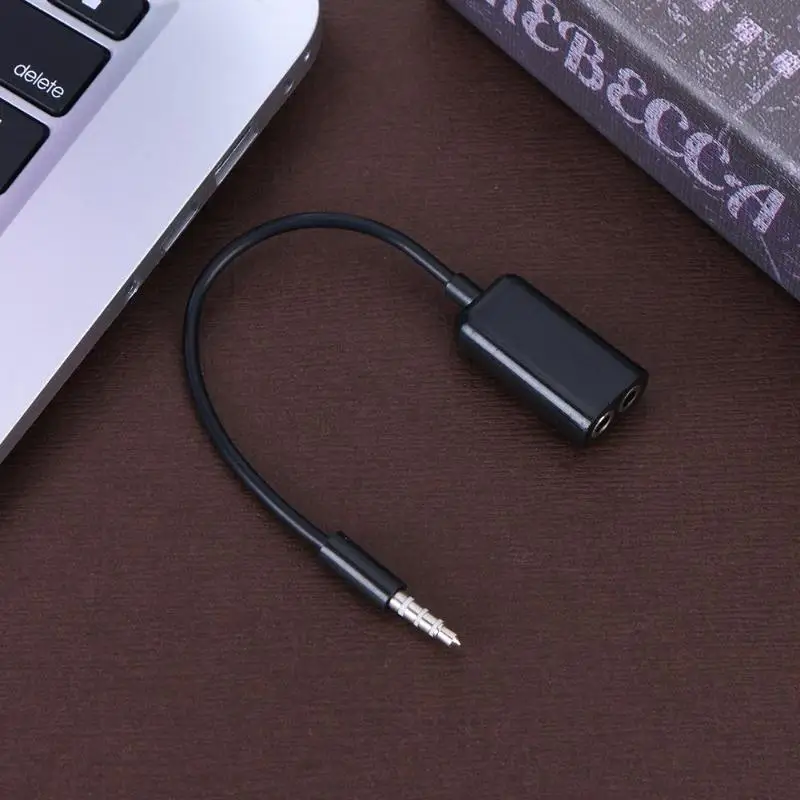 Аудиокабель для наушников с разъемом 3 5 мм разветвитель микрофона переходник 1