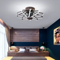 led ceiling fan with lamp remote control bedroom decorative fan restaurant lamp 110v 220v ceiling fan free delivery