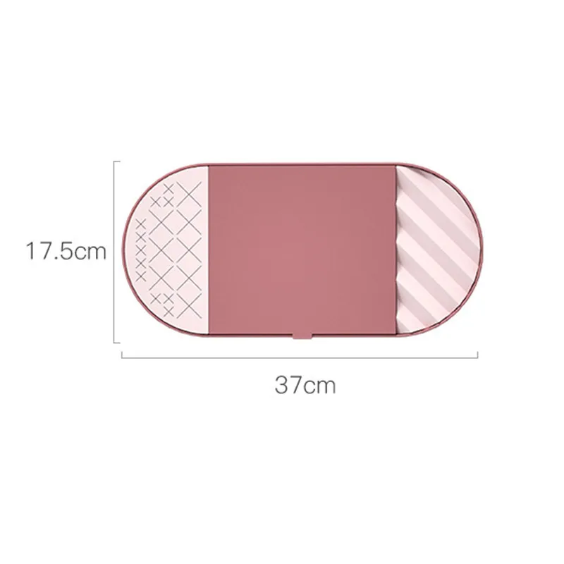 

JO LIFE Multifunctional Lipstick Storage Rack Women Silicone Makeup Box Desktop Jewelry Organizer with Mirror