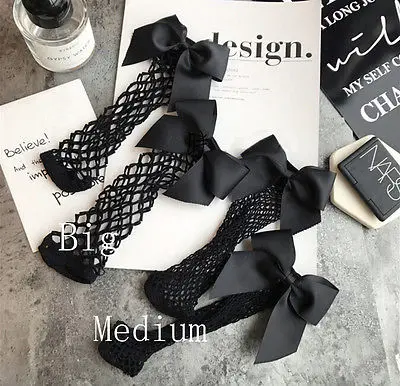 

New Hot 2019 Fashion Summer Women Ruffle Large Fishnet Ankle High Socks Bow Tie Mesh Lace Fish Net Short Socks Chaussettes