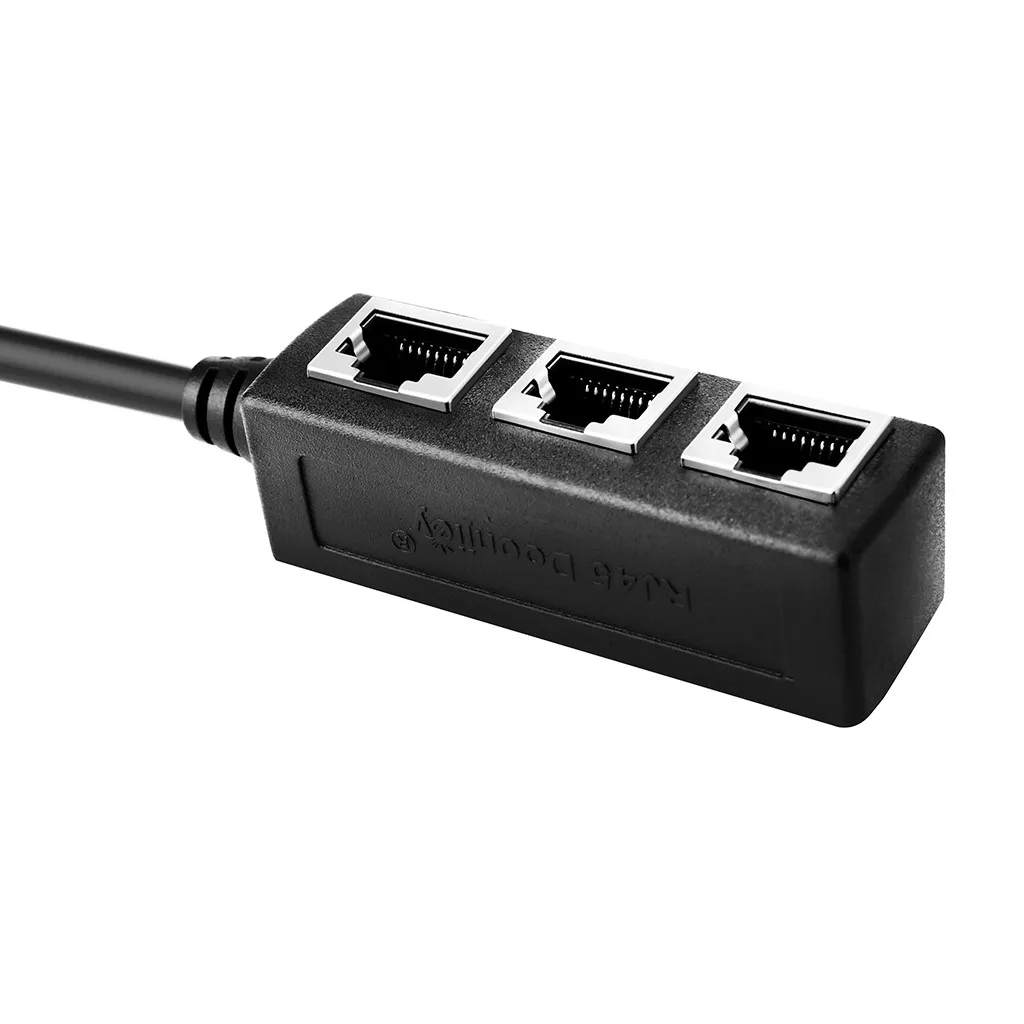 Разветвитель Кабеля Ethernet Rj45 адаптер с 1 штекера на 2/3 гнезда порт Lan сетевой