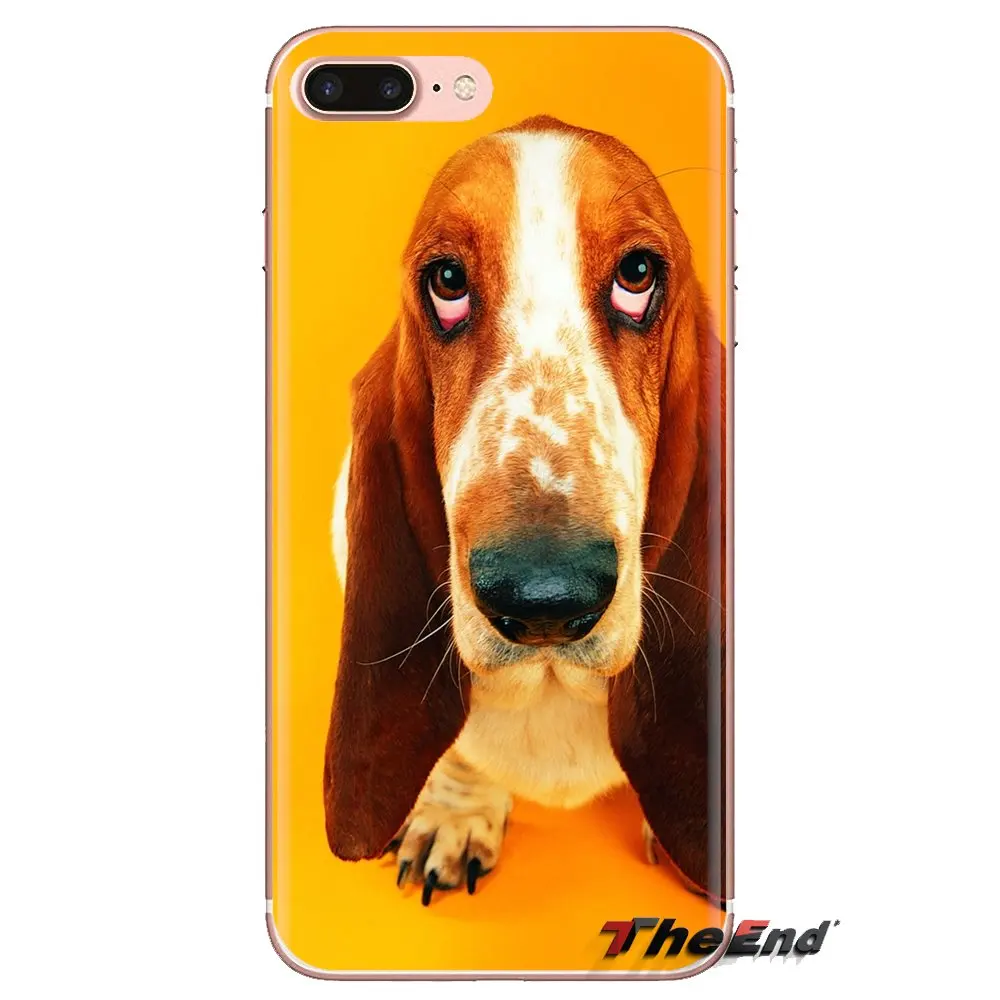 Чехол для мобильного телефона с Бассет-Хаунд обои iPhone XS Max XR X 4 4S 5 5S 5C SE 6 6S 7 8 плюс