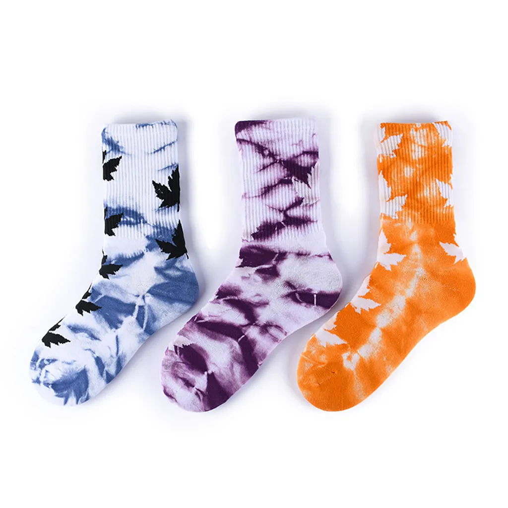 Держатели для подарков 1 пара женские повседневные носки из окрашенного хлопка с