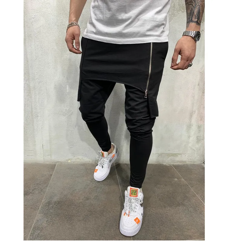 Горячо! Новинка 2019 мужские зауженные брюки облегающие Многослойные штаны для