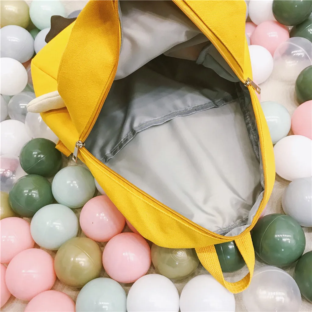 

Fashion New Hot Sale Canvas Backpack Cute Duck Couple Student Schoolbag Travel Hiking Bag Unisex Shoulder Handle Bag Teenage