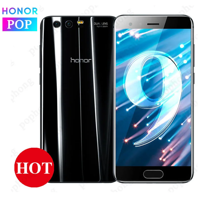 Смартфон HONOR 9 LTE 4 ГБ ОЗУ 64 Гб 5,15 ''1920*1200 Android 7,0 мобильный телефон Kirin 960 Octa Core 3 камера NFC