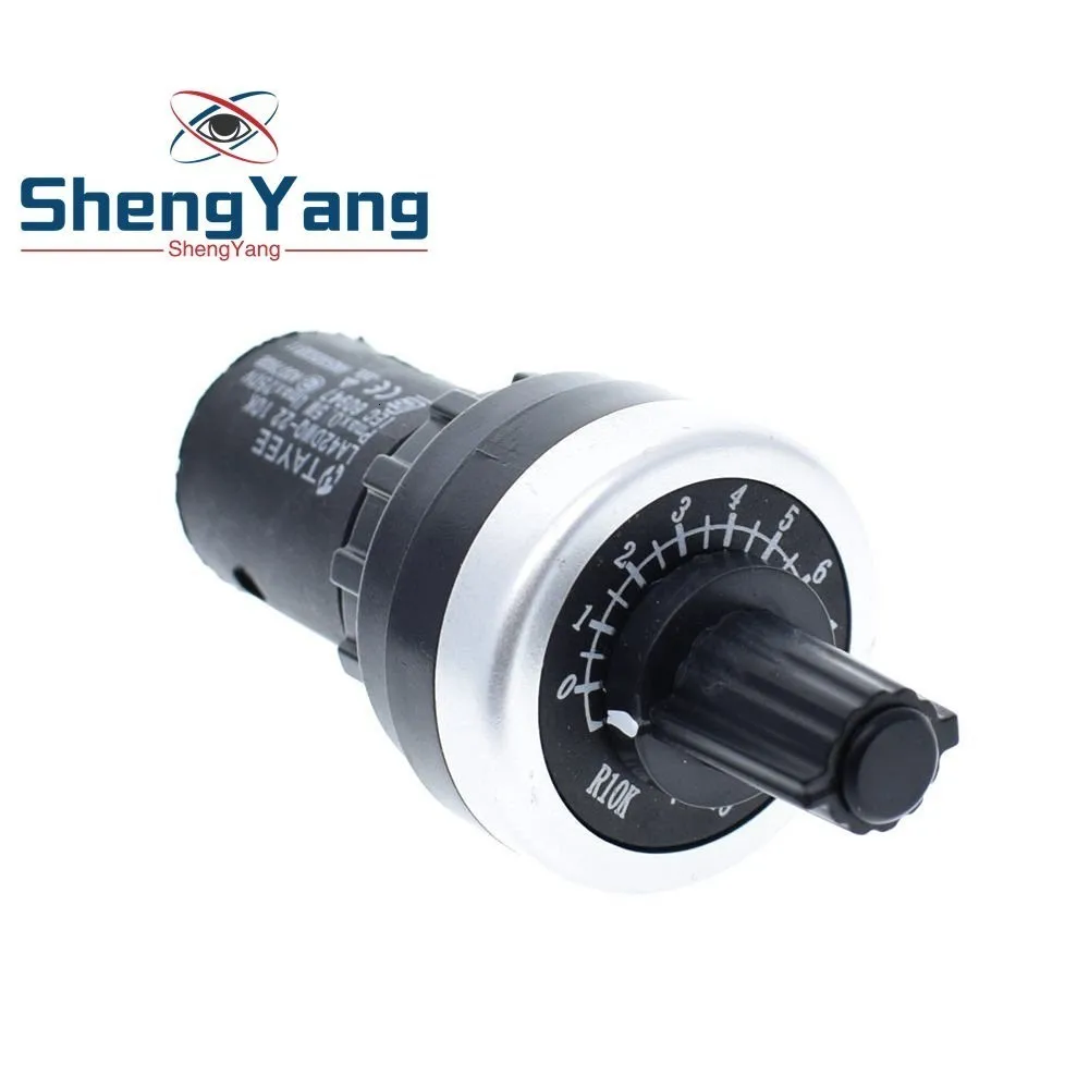 ShengYang LA42DWQ-22 1 к 2 к 5 к 10 к 22 мм Диаметр горшки поворотный потенциометр-преобразователь Регулятор инвертор сопротивление переключатель