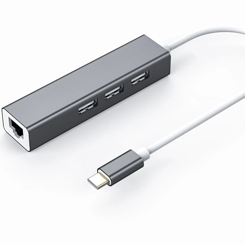 Док-станция Type-C USB 2 0 HUB сетевая карта Ethernet 100 м подходит для нового ноутбука с