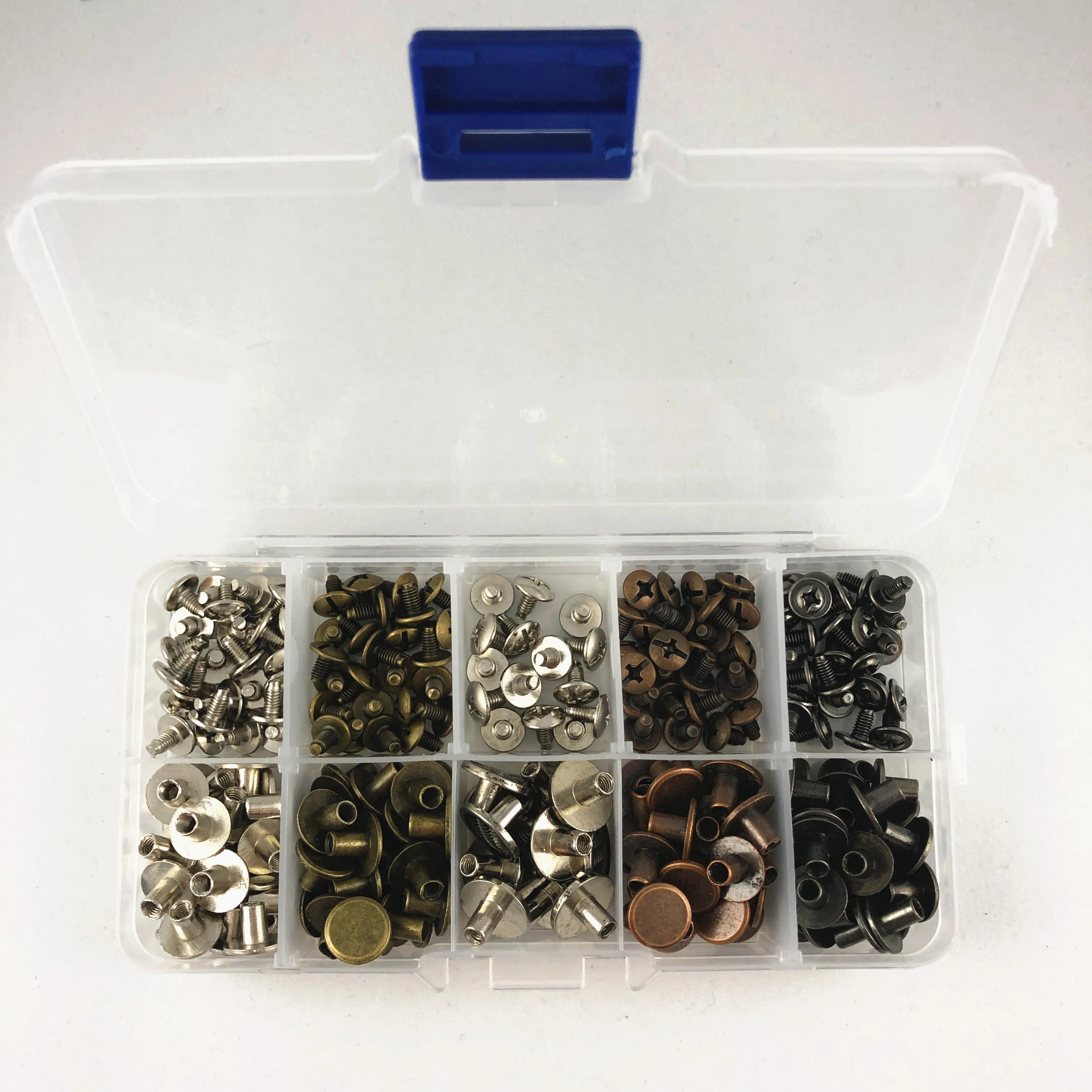 YORANYO 115 наборов набор смешанных цветов с круглой плоской головкой Винты волнистые