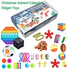 Набор игрушек-антистресс с календарем на Рождество и 24 предмета