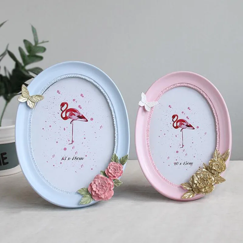 

6 дюймов 7 дюймов 8 дюймов фоторамка Цветочная овальная фоторамка домашнее украшение для спальни настольное украшение держатель для картины...