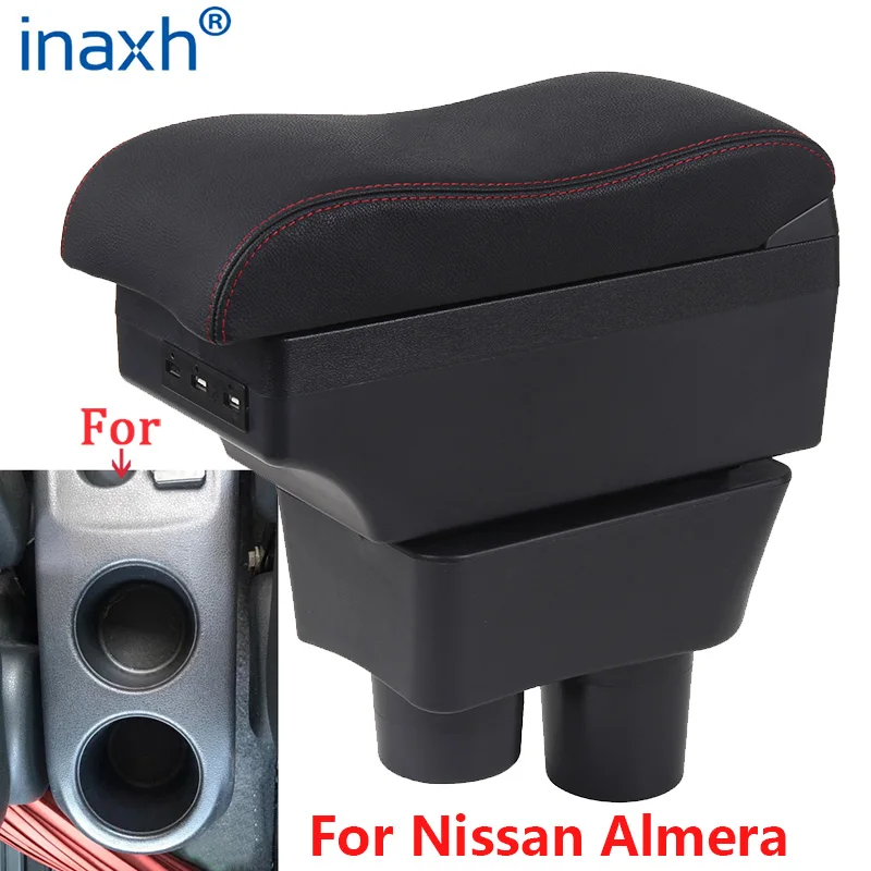 

For Nissan Almera Armrest For Nissan Almera Versa Car Armrest Box Storage Box ashtray decoration Refit accessories