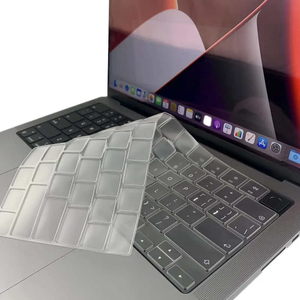 

Для нового MacBook Pro 14 16 2021 A2442 A2485 протектор клавиатуры ТПУ чехол водонепроницаемый пылезащитный