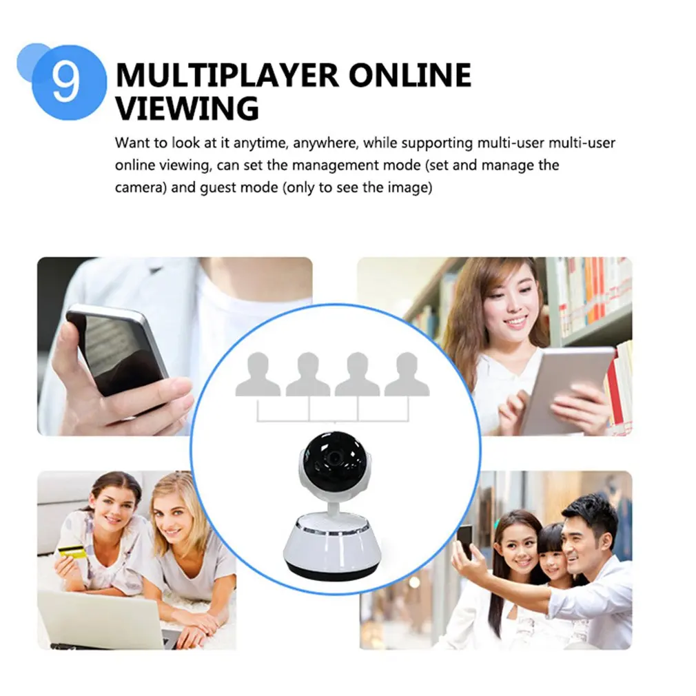 LESHP детский монитор Мини IP Камера 720P HD 3 6 мм Беспроводной интеллектуальная
