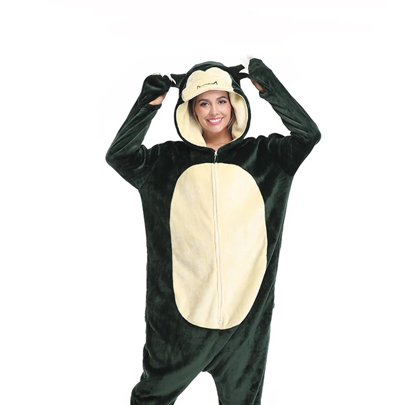 Фланелевая Пижама Kigurumi с персонажем из мультфильма милый цельный пижамный